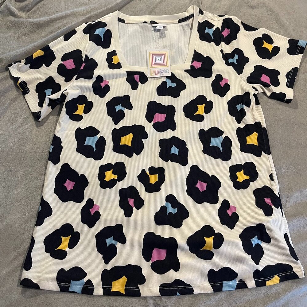 LulaRoe Martha Square Neck Top XL NWT.